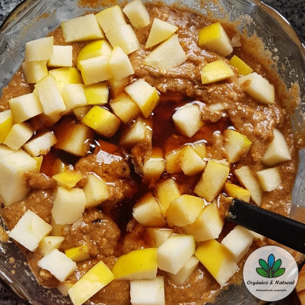 budín integral de manzana y avena budín de manzana saludable budin avena y harina integral